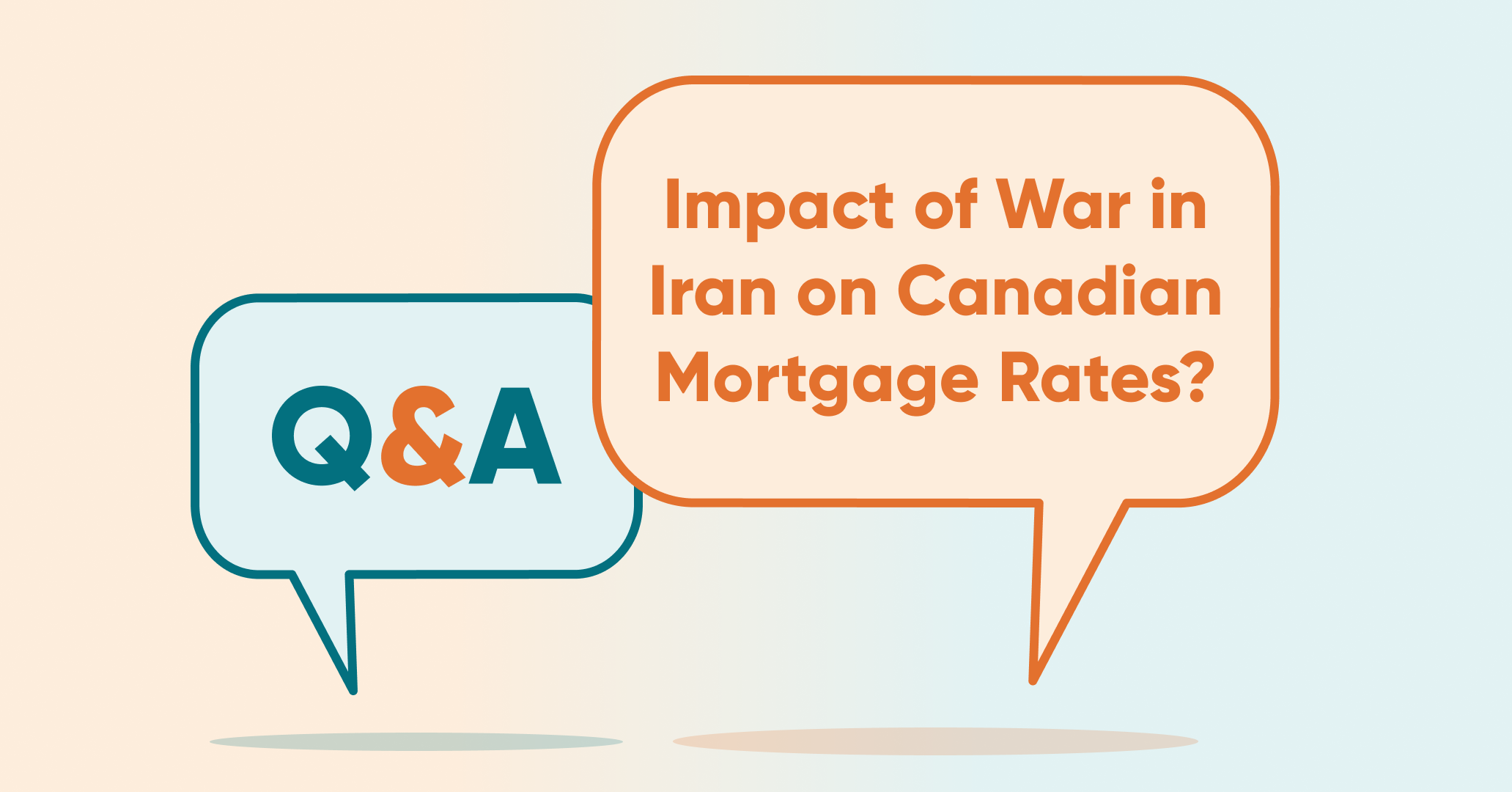 How could the Iran conflict affect mortgage rates in Canada?