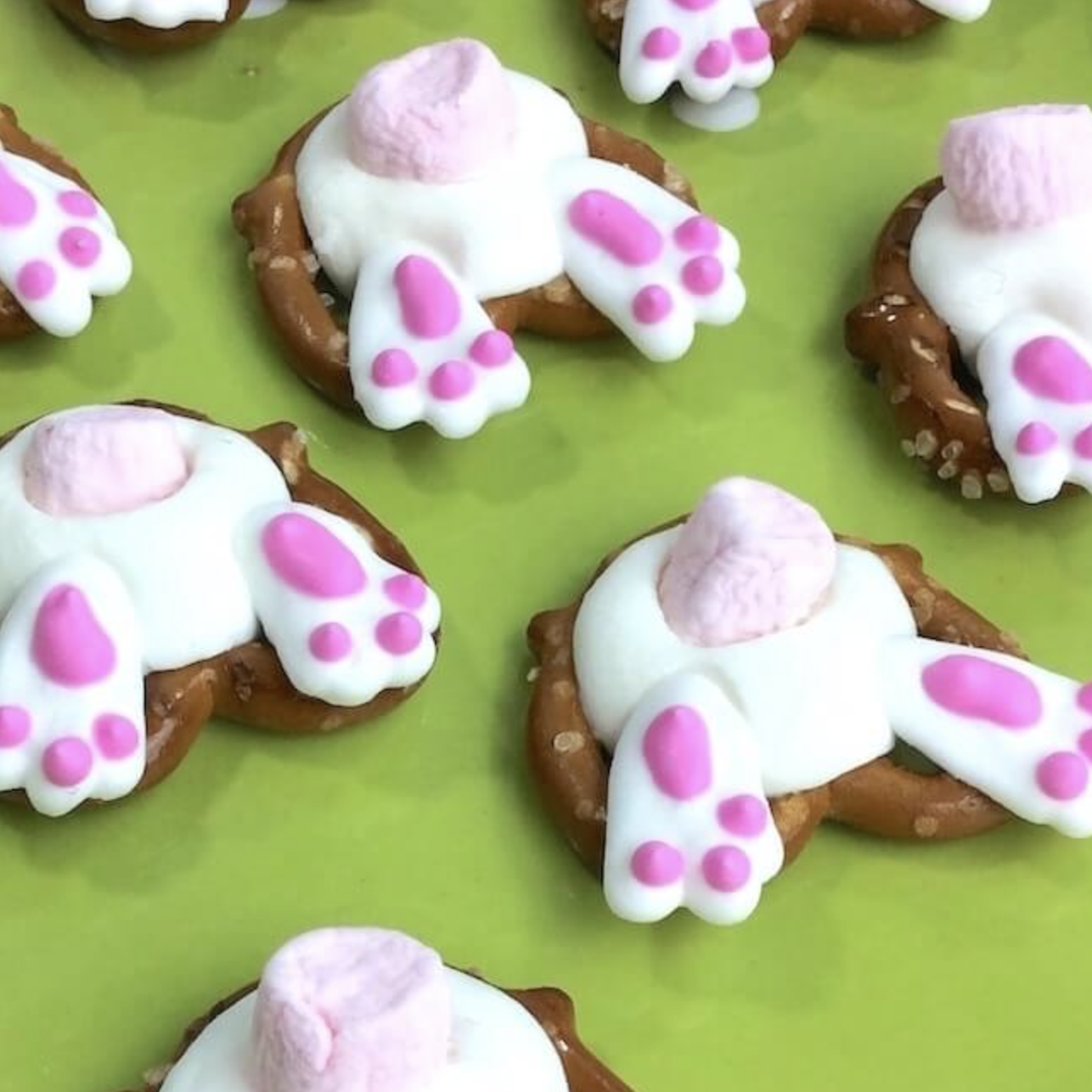 Bunny butt pretzels